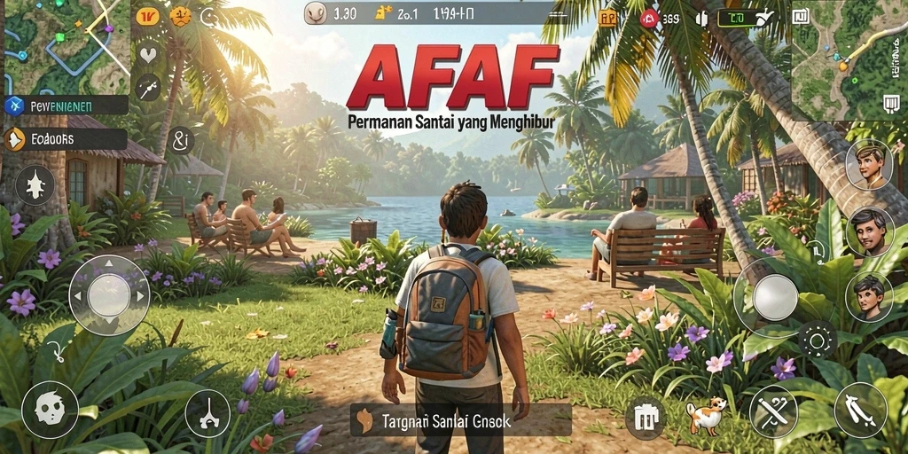 Tampilan gameplay AFAF yang menarik dan penuh warna.