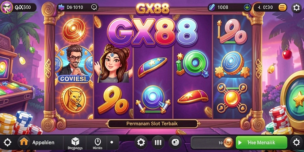 Tampilan gameplay GX88 yang menawan dan interaktif.