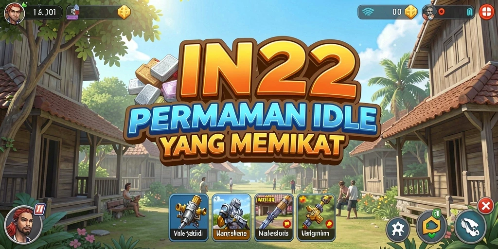 Screenshot utama IN22 menampilkan gameplay santai dan dinamis.