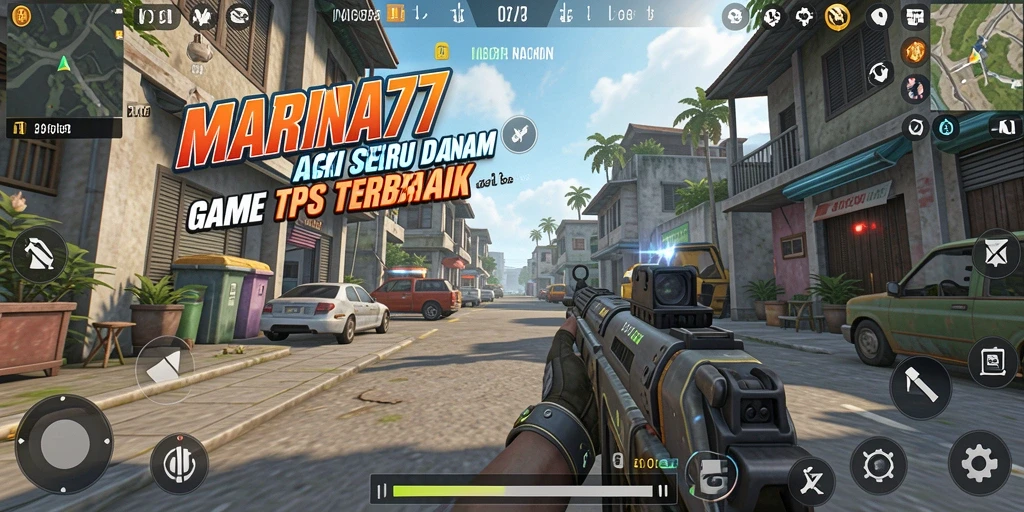 Tangkapan layar menunjukkan aksi seru dalam game TPS MARINA77.