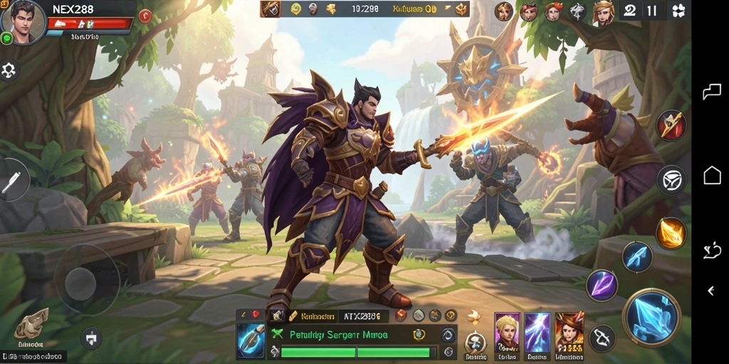 Gameplay mendalam NEX288 dalam dunia MMORPG yang fantastis.