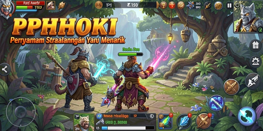 Tangkapan layar PPHOKI menampilkan aksi pertempuran yang mendebarkan.
