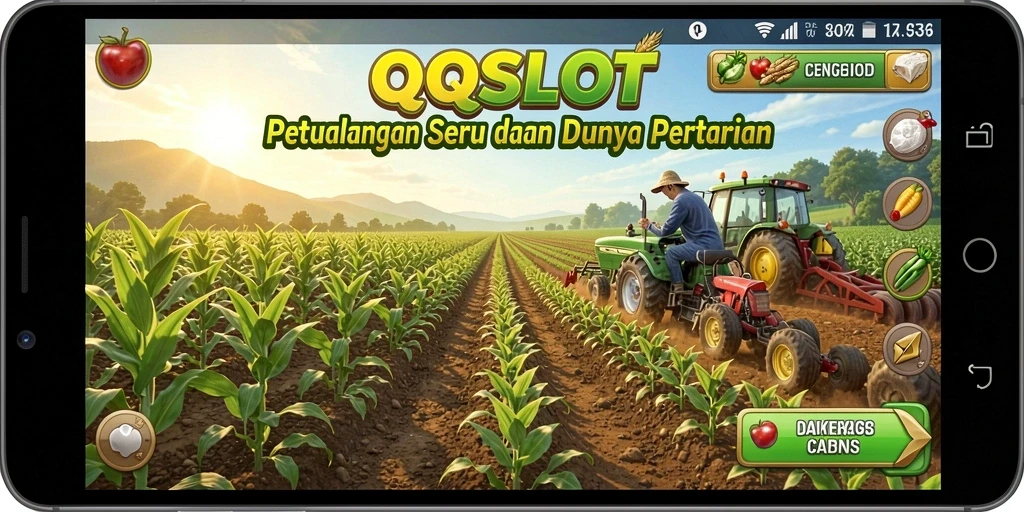 Tampilan gameplay seru di dunia pertanian QQSLOT.