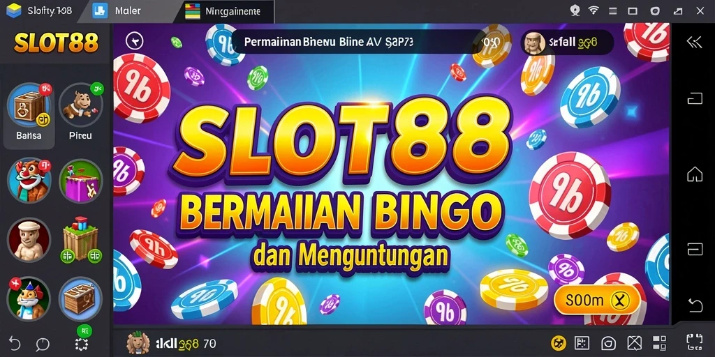 Tampilan gameplay seru dari SLOT88 yang menampilkan suasana Bingo.